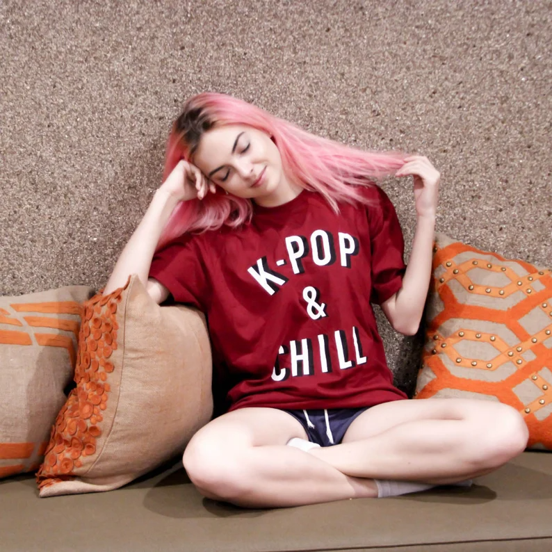 K-pop & Chill Red Tee