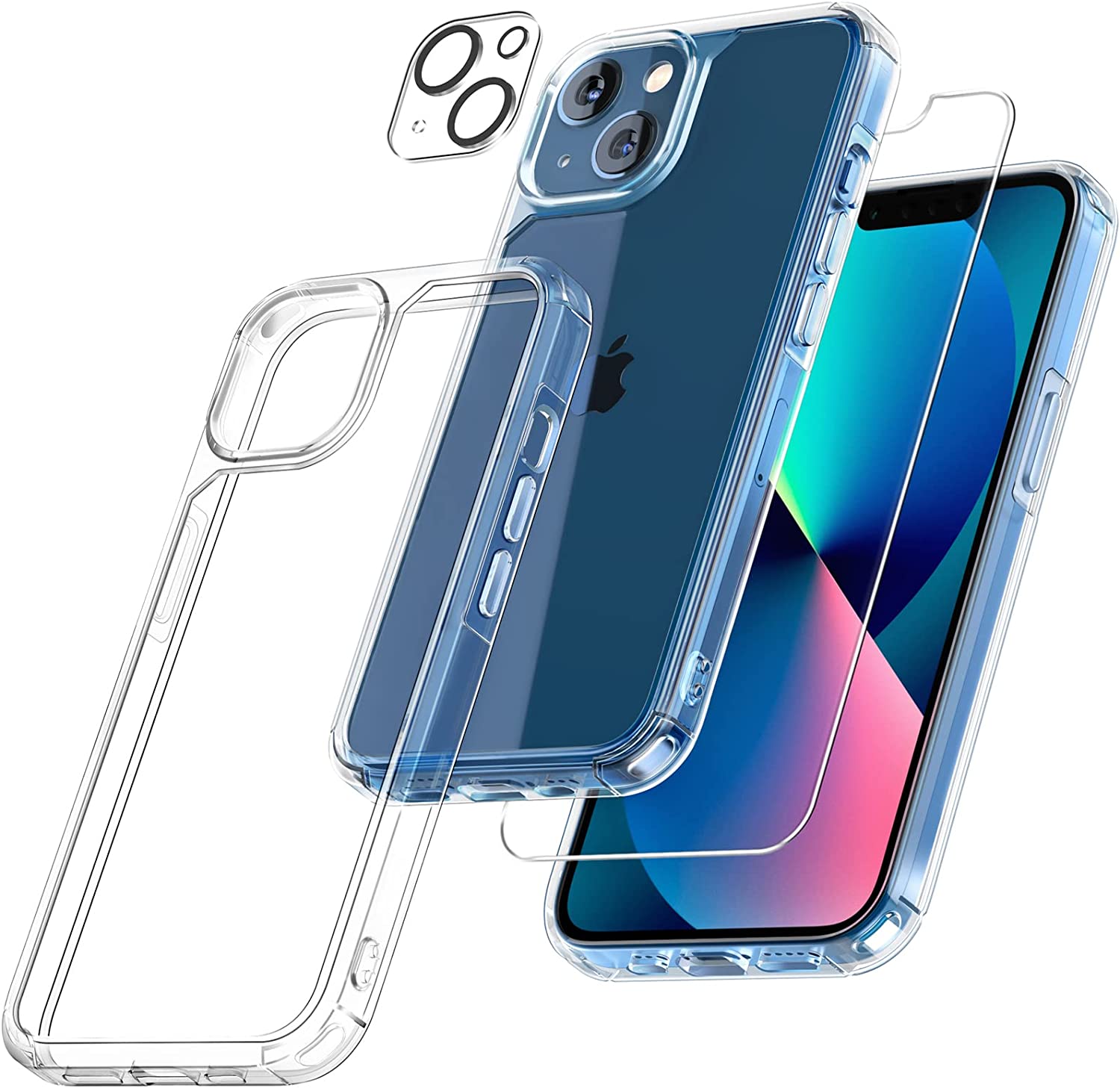 TAURI iPhone 13 Shockproof Clear Case