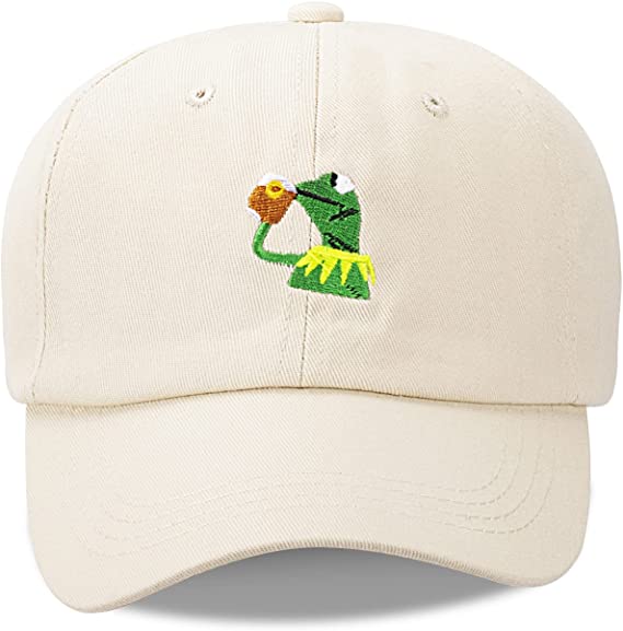 Kermit Sipping Tea Baseball Cap