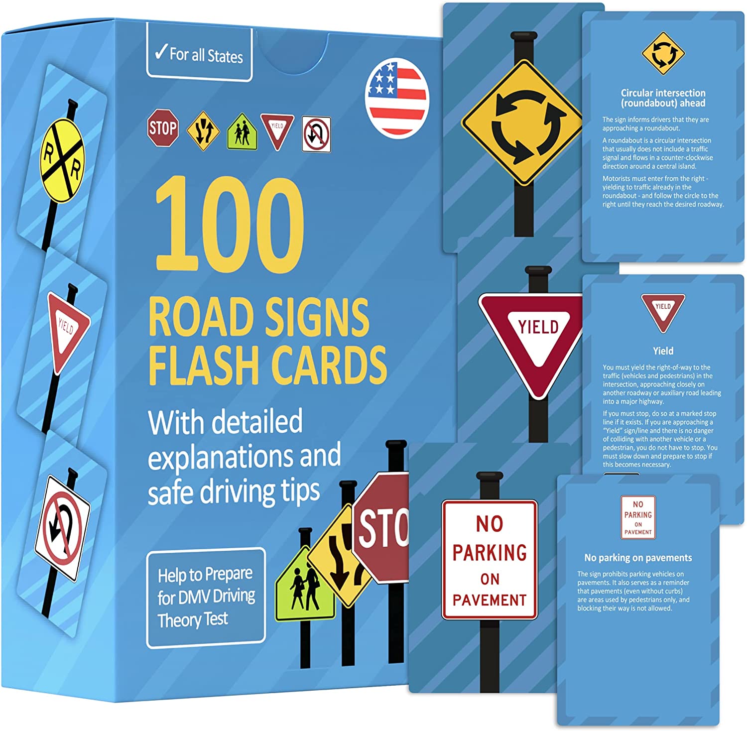 Road Signs Flash Cards